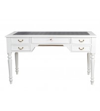 Masifart Soft Tornalı Ahşap Çalışma masası 130 cm Beyaz